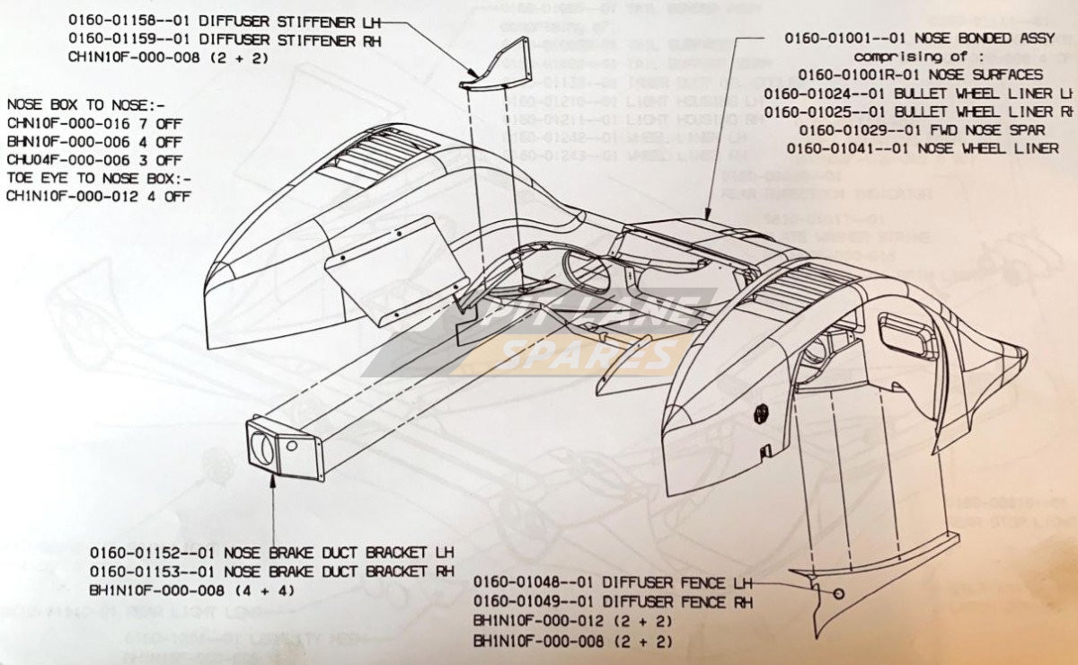 NOSE ASSEMBLY (2) Diagram